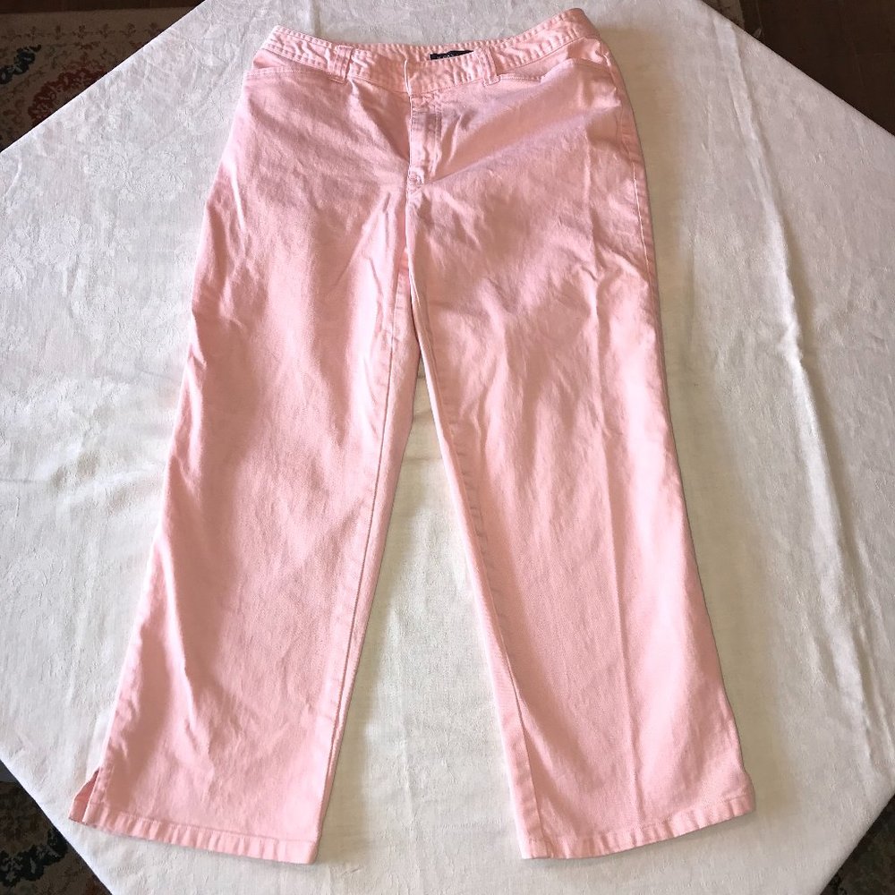 Light Pink Crazy Horse Stretch Capris